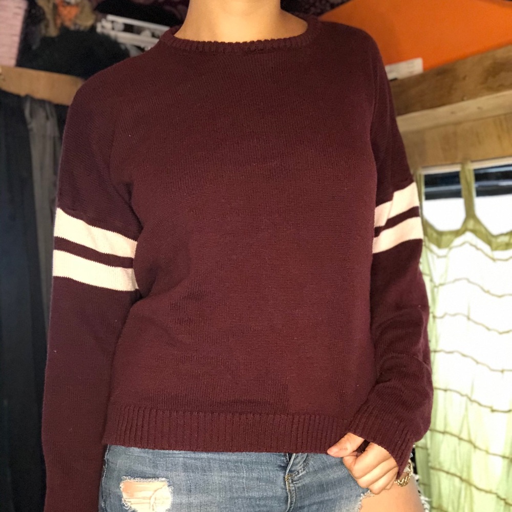 Brandy Melville Burgundy Red Sweater